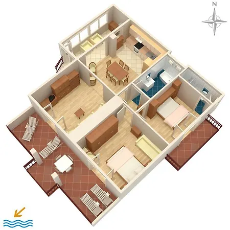 By The Sea Podgora, Makarska - 2615 Apartment